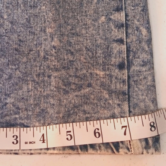 Red Ape Moto Biker Acid Wash Blue Jean Whisker Distress Ribs 46 Skinny Big Tall - Picture 12 of 12